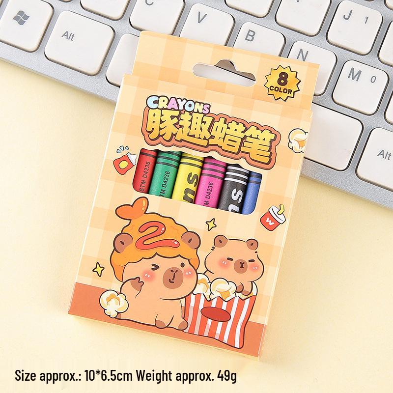 

Little Dolphin Children s Crayons for Doodling & Painting - 8 & 12 Colors, Ideal for Kindergarten Learning & Prizes