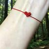 Artisanal Crafted Beaded Heart Friendship Bracelet Adjustable Length Soft Materials Stylish Everyday Accessory