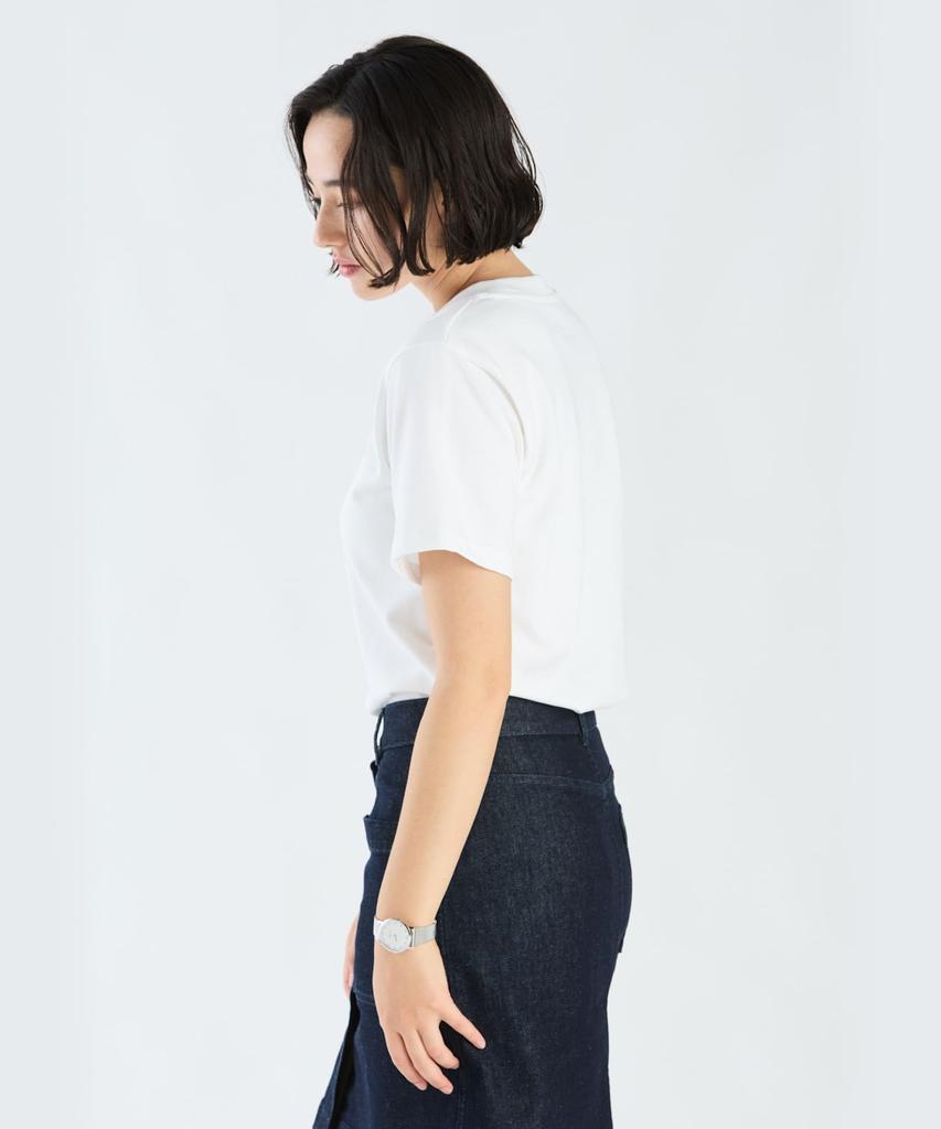 Agnes Logo S179 TS EAT5S179 White B. T-shirt Women's 3(L)