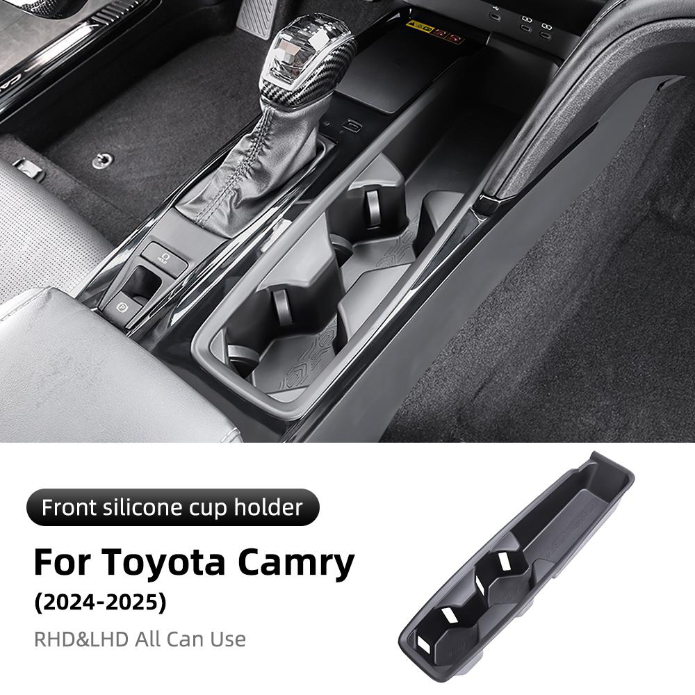Para Toyota Camry 2024 2025 2026 LE/SE Camry XV80 Coche Panel de Control Central de Silicona Soporte para Tazas Portavasos Accesorios Interiores