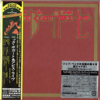 CD JEFF BECK TIM BOGERT  APPICE  Beck Bogert  Appice Live MHCP5867 EPIC 2005 Japon ObiRock Occasion