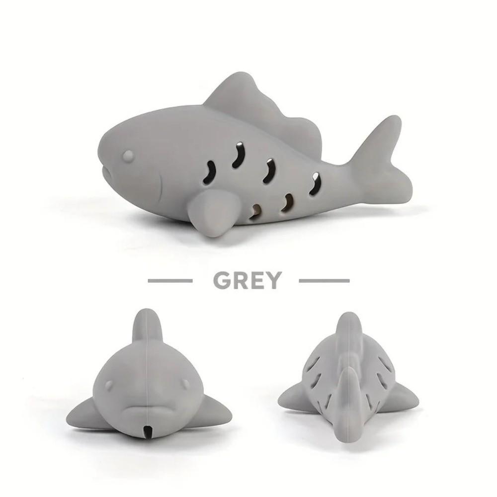 Fish-Shaped Cat Treat Dispenser Toy Silicone Interactive Cat Toy Cats Slow Feeders  Small Pets