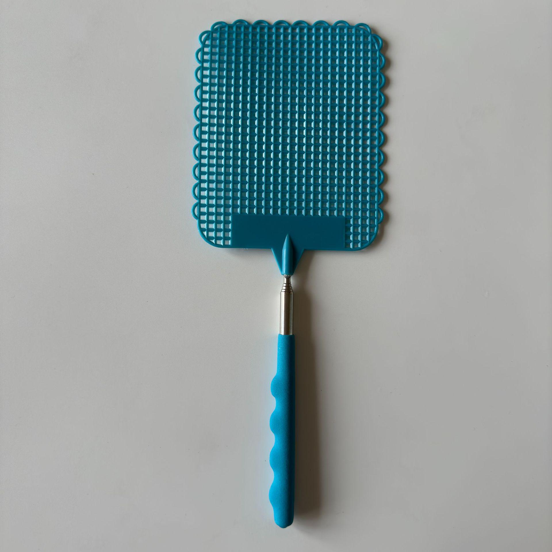 

Durable Telescopic Stainless Steel Fly Swatter with Long Handle синий