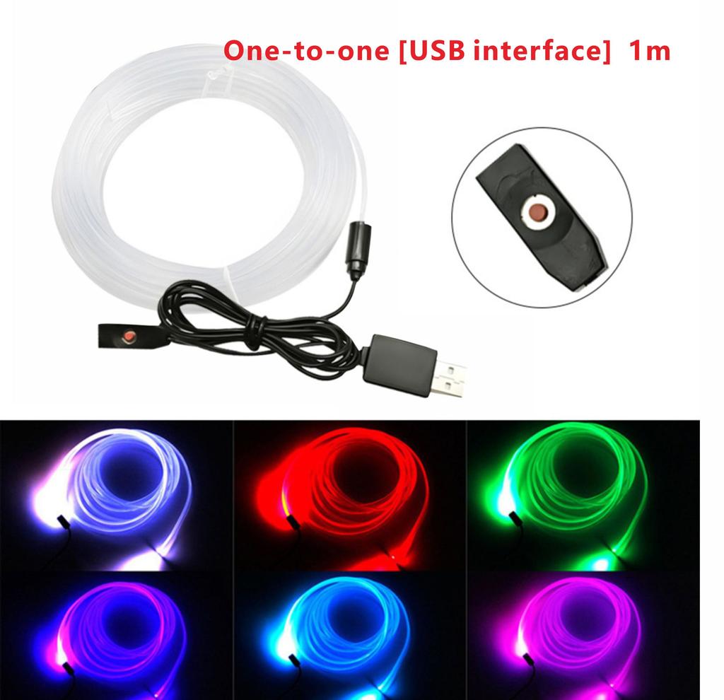 New style center console instrument panel decorative light universal car atmosphere light car interior fiber optic atmosphere li