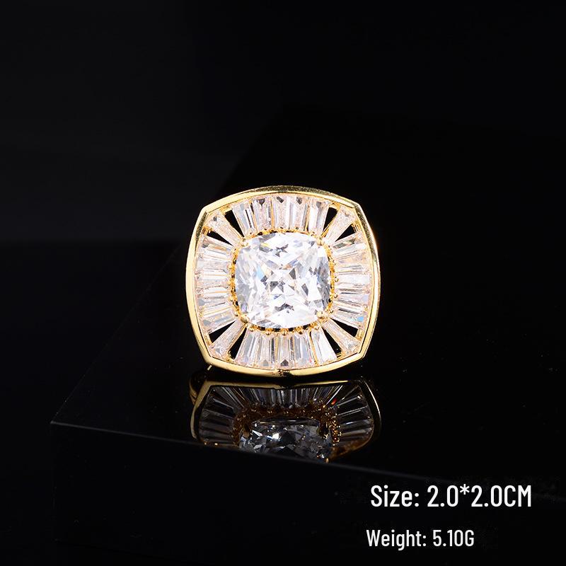 Broșă Elegantă cu Zircon Micro-Incrustat: Accesoriu de bijuterie la modă, potrivit pentru orice ținută, pentru vară