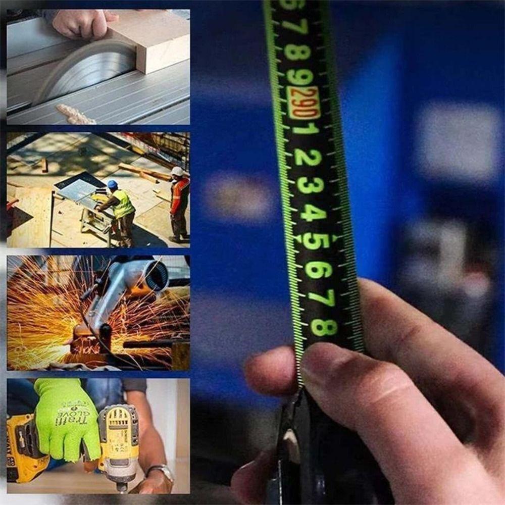 Self-locking Wear-resistant Fall Resistant Fluorescent Steel Tape Tape Measure Measuring Tape