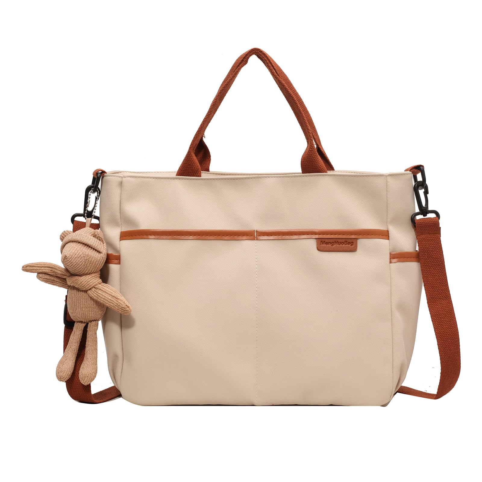 

Maytopia Tote Bag, Shoulder Bag, Messenger Bag, Crossbody Bag, Tote Bag, Handbag for Women, Zippered, Lightweight, Large Capacity, A4 Size, Canvas,