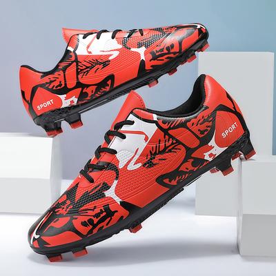 Zapatillas de Fútbol para Hombre Entrenamiento Césped Césped Artificial Botas de Fútbol con Tacos Adecuado para Estudiantes y Adolescentes 35-45