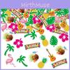 Pineapple Coconut Flamingo Guitar Pattern Confetti Birthday Decoration Party