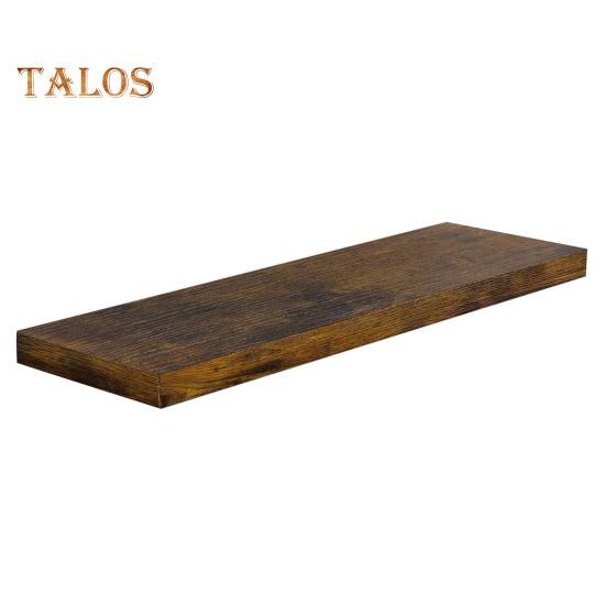 

Настенная плавающая полка Грузоподъемность 22 фунта Гладкие края Без заусенцев Простая установка Держатель для хранения в ванной Плавающая полка коричневый