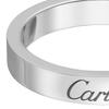 Cartier C De  Classic Letter Ring Unisex Ring Platinum B4054000