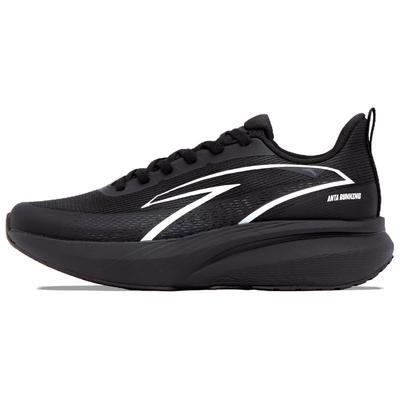 Abrasion Resistant Breathable Low Top Casual Running Shoes Men's Basic Black Metal Titanium 112545522R-1