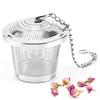 Infuseur à thé en feuilles mobiles, boule à thé réutilisable en acier inoxydable, passoire à thé à mailles fines 2 pièces