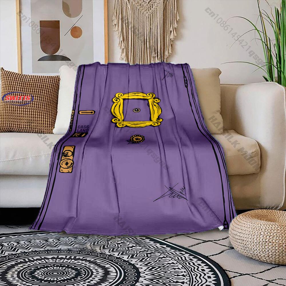 

1PC Friends Theme Printed Blanket,Bedroom Living Room Sofa Chairs Bed Decor Blanket Wonderful Gift Blanket Super Soft and Fluffy 75x90cm