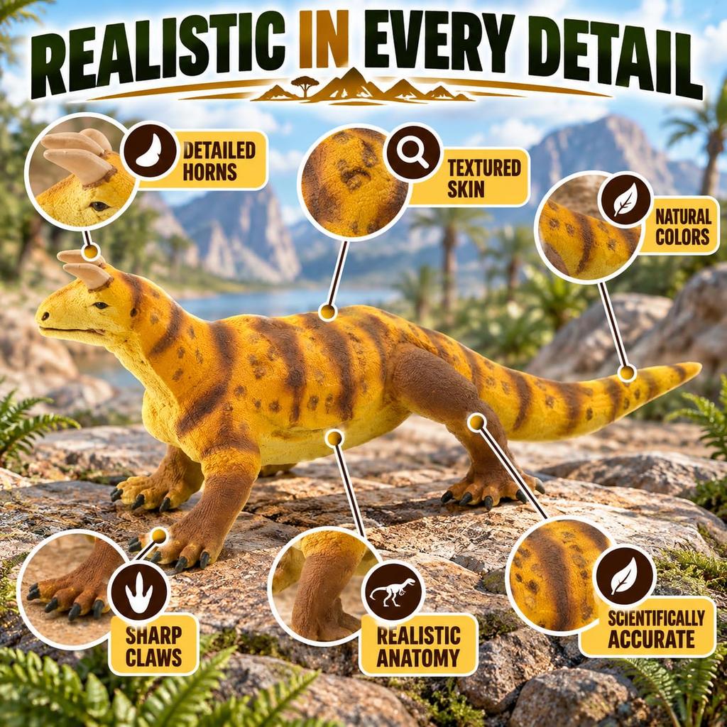 Safari Shringasaurus Figure