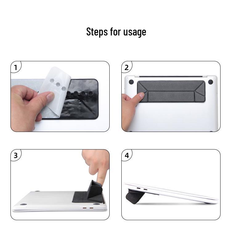Portable Laptop and Tablet Stand with Heat Dissipation – Invisible, Foldable Holder for MacBook Pro