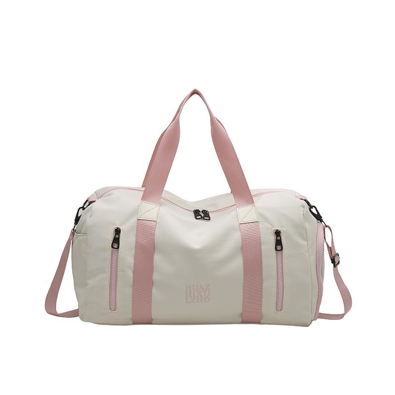 

Large Capacity Duffel Bag for Men & Women - Ideal for Travel, Business Trips, Fitness, Luggage, Outdoor Sports, and Yoga. білий