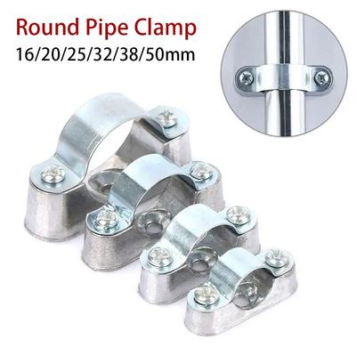 Saddle Card Pipe Clamp With Screw Aluminum Alloy/304 Stainless Steel Off-Wall Code16-50mm Round Pipe Bracket Fixed Clip Fastener