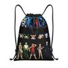 Asamike Training Bag Nap Sack Gym One Piece Stylish Sports Waterproof Multifunctional Drawstring Large Capacity Foldable Girls Boys Clothes Shoe Goods