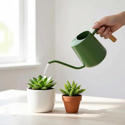 Watering Can Stainless Steel Long Spout Kettle Garden Flower Pot for Indoor Outdoor Bonsai Plants Gardening Shower