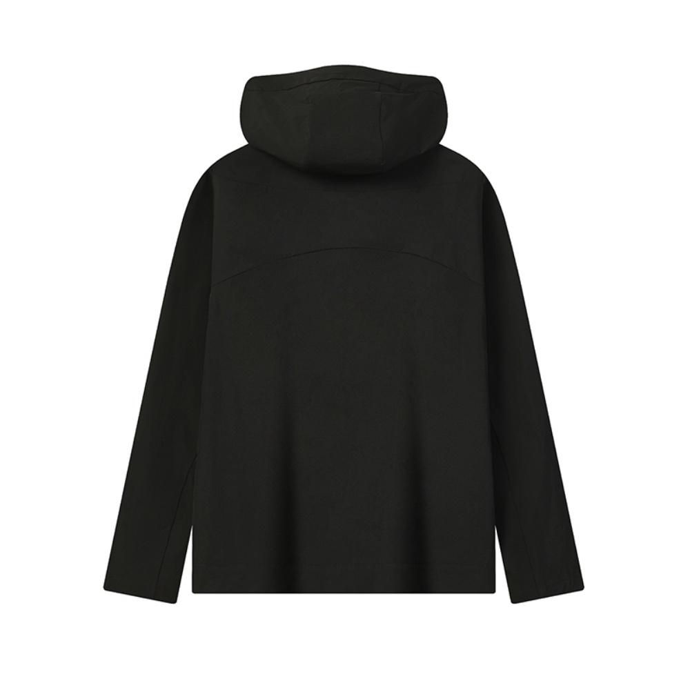 Fila Classic Minimalist Sports Casual Comfortable Versatile Hooded Woven Jacket Men Jackets Black F11M623701FBK