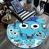 Gumball pattern round rug,Carpet Rug for Living Room Bedroom Playroom ,Non-slip Floor Mat,Holiday Gifts and Birthday Gifts.