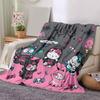 1pc Hello Kitty & Friends Halloween Adventure Blanket, Perfect for Home Decor, Gift Idea, Seasonal Use, Living Room, Travel, Camping, Car Blankets, Be