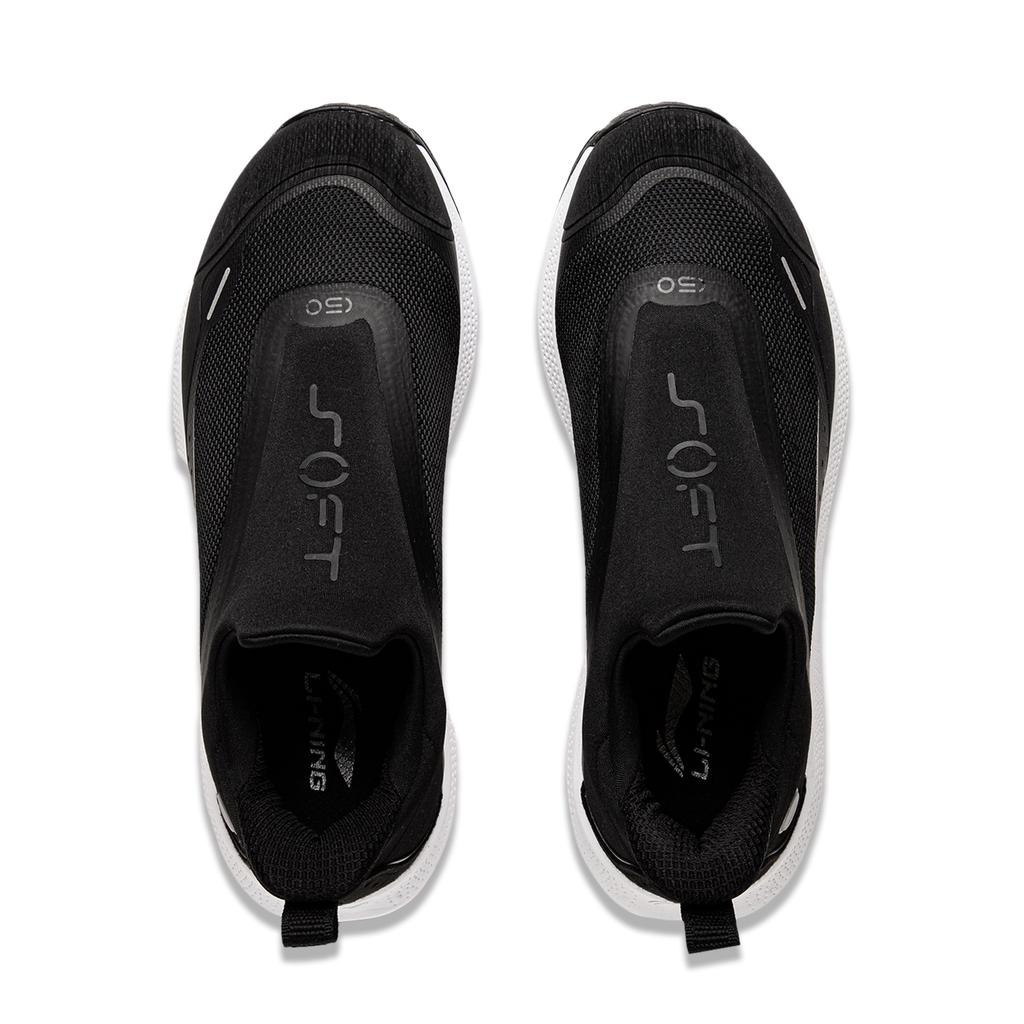 New LiNing SOFT GO Anti Slip Wear Resistant Lightweight Breathable Low Top Casual Shoes Women's Black