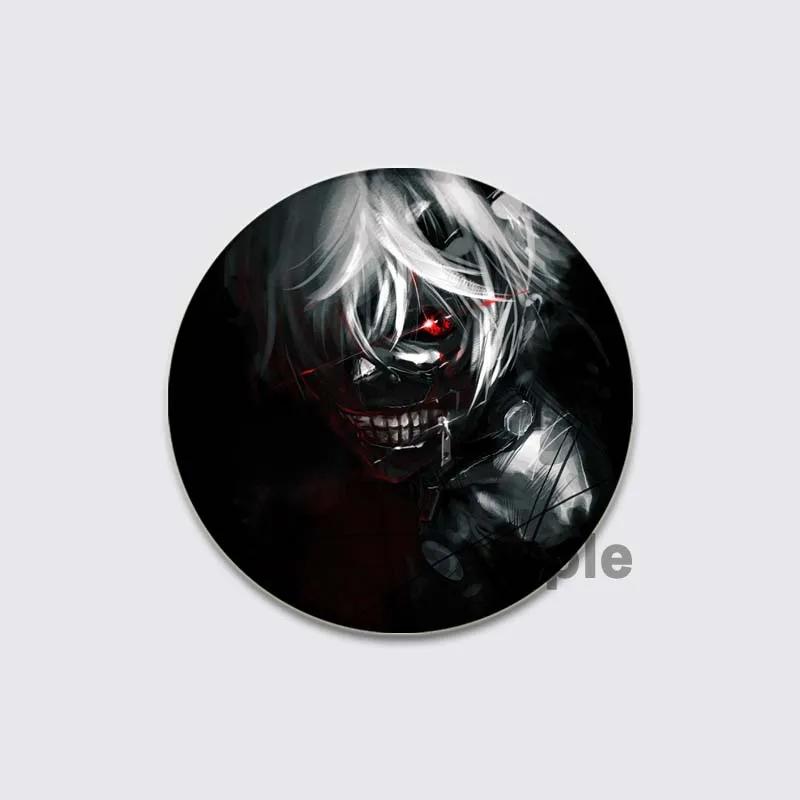 32/44/58mm Fashion Accessorie Anime Tokyo Ghoul Pin Handmade Cartoon Kaneki Ken Brooche for Backpack Cothes Collection Badge Hat Decoration