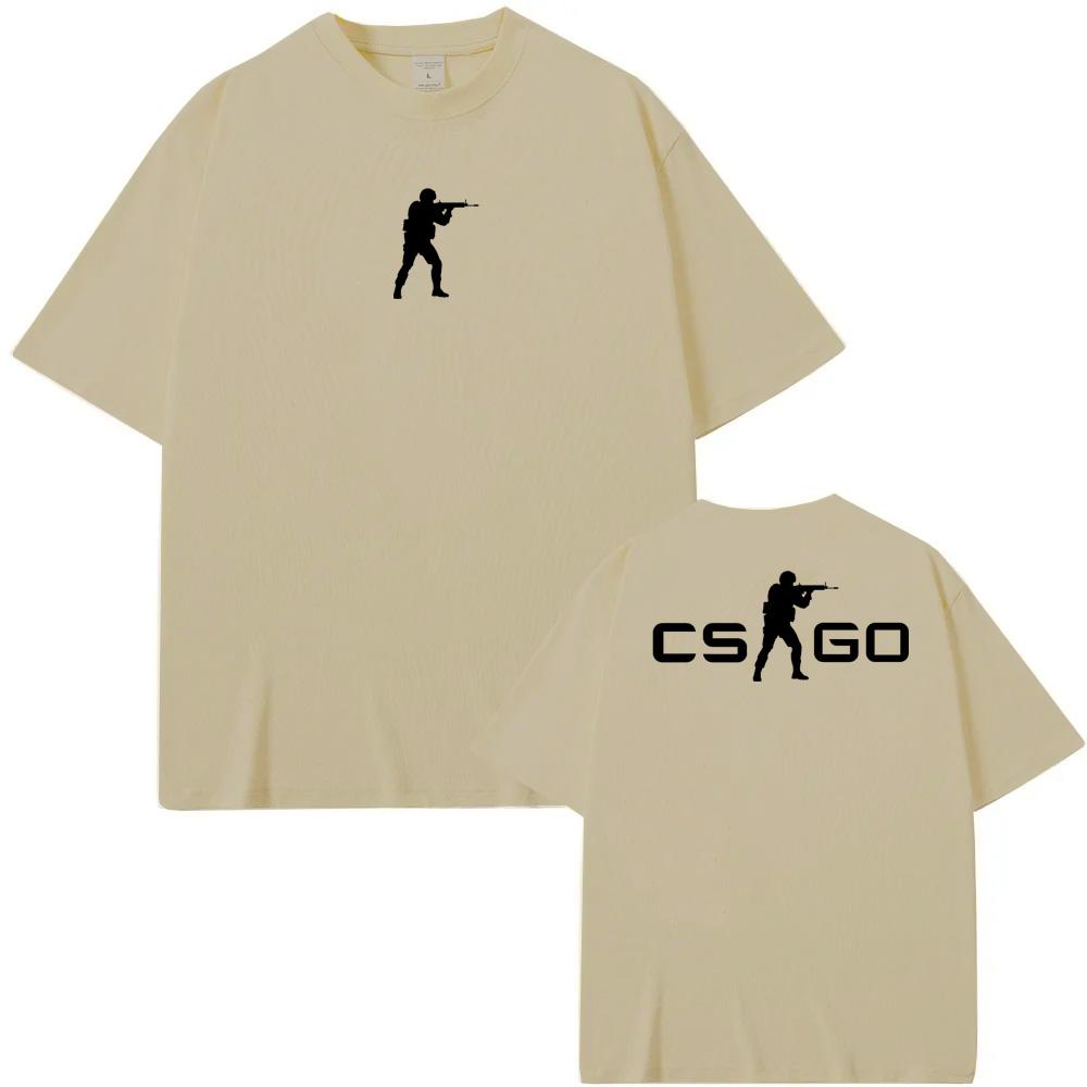 Counter Strike Game Logo Print T-shirt High Quality Hot-blooded gunfightGame T-Shirt Spring/Summer Casual Comfortable cotton Tee