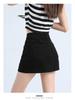 Women's High-Waist Stretch Retro Denim A-line Mini Skirt - Anti-Exposure, Hip-Hugging, Perfect for Spring/Summer Fashion