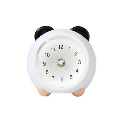 Cartoon-Tieruhr mit LED-Lampe, batteriebetrieben, multifunktionale 3-in-1-Schreibtischuhr, Nachtlicht, Sparschwein