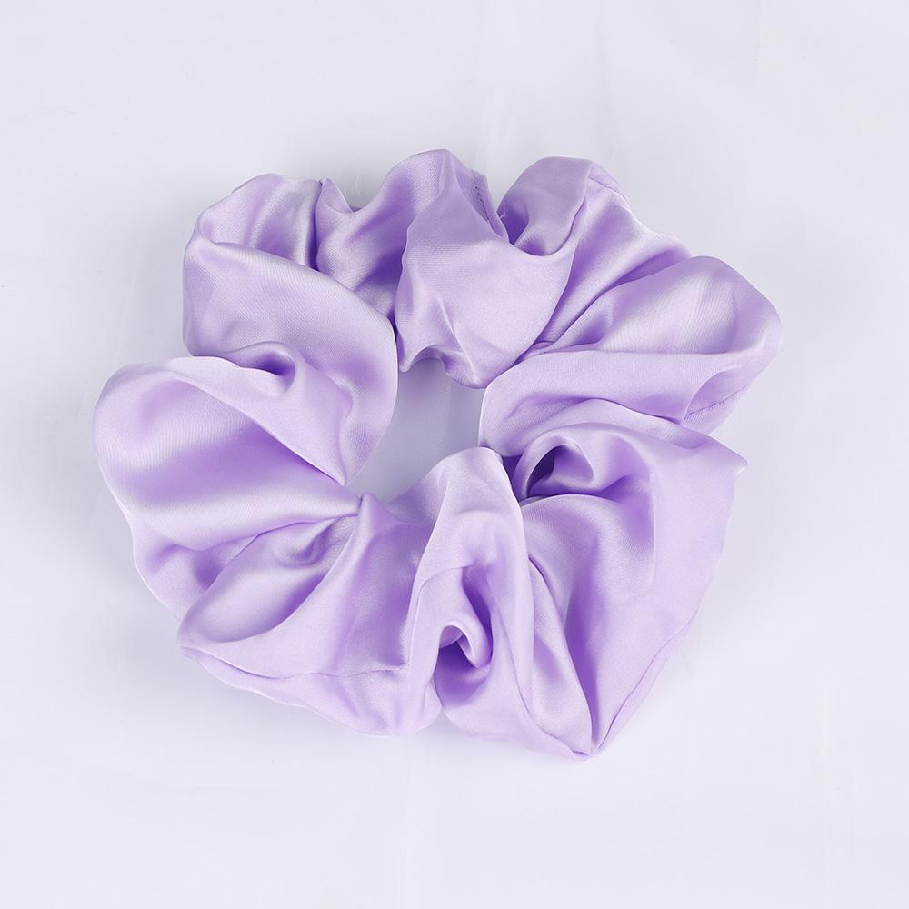Silk Satin Scrunchies Elastic Hair Bands Women Girls Ponytail Holder Hair Ties Headbands High Quality Hair Accessories Fashion