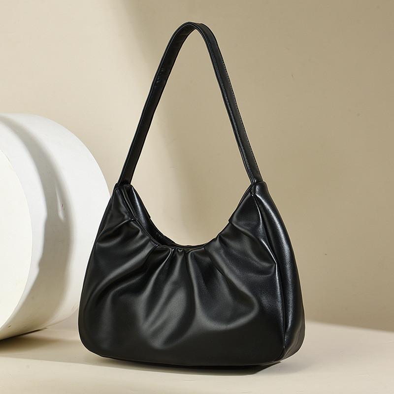 Stylish Pleated Highend Underarm Bag For Women Available In Multiple Colors Elegant