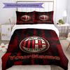 Ac Milan Personalizza il tuo nome Set Biancheria da Letto Copripiumino Traspirante con Federe Decorazione per la Casa Regalo di Compleanno