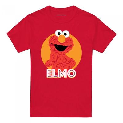 Sesame Street Unisex Adult Elmo Scribble T-Shirt