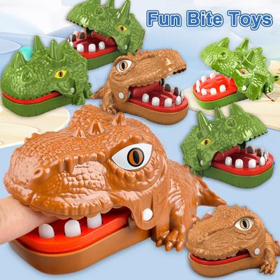 Hračka na hryzanie ruky Mini dinosaurus Zábavná prenosná interakcia rodič-dieťa Kreatívna hra pre deti bez batérie