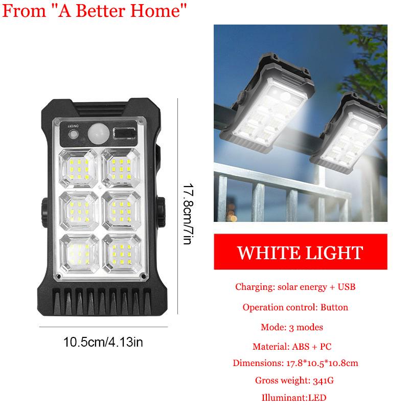 4 Styles 3 Modes LED Solar Clip Light Outdoor Portable Waterproof Body Sensor Lamp Courtyard Garden Lamp Patio Home Camping Wall Lights