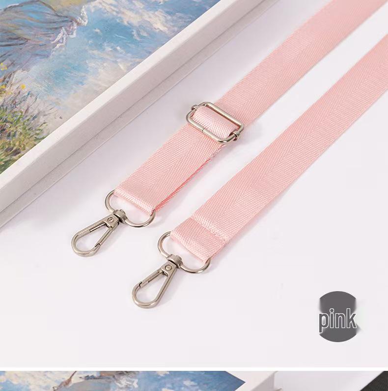 Neuer verstellbarer Crossbody-Schultergurt aus Nylon - Einfarbig, verbreitertes und verdicktes Design