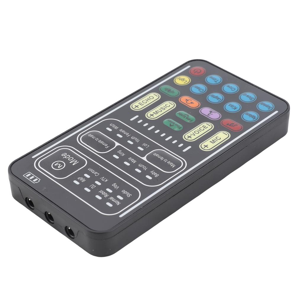I9 Voice Changer Set Multifunction Portable Recording Mini Sound Card for Game Anchor Recording Computer English Version