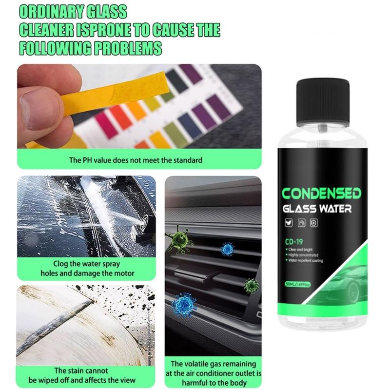 Heavy Duty Concentrated Windshield Cleaner 1:40 Formula For Stubborn Stain Removal And Clear Visibility In Night Driving