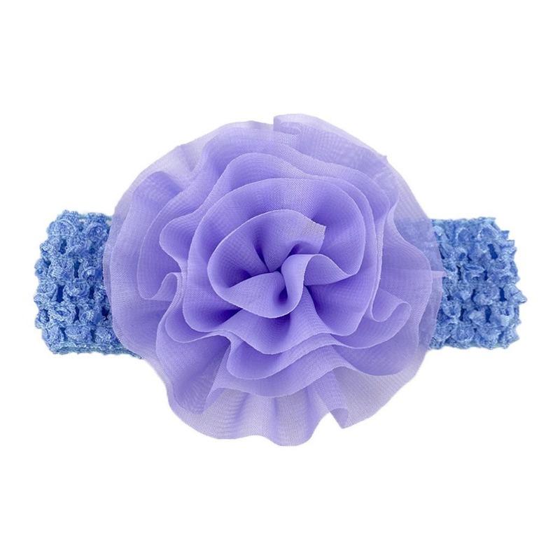 New Baby Headband, Versatile Chiffon Flower Hollow Baby Headscarf, Soft, Comfortable and Elastic Children's Hair Accessories