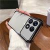 Case for Xiaomi POCO F8 Pro,F6 Pro Electroplated Color Border Clear Phone Casing Cover