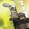PU Leather Golf Club Protector Alignment Stick Cover Star Pattern Golf Alignment Stick Cover Case Holder Golf Supplies