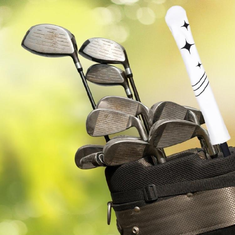 PU Leather Golf Club Protector Alignment Stick Cover Star Pattern Golf Alignment Stick Cover Case Holder Golf Supplies