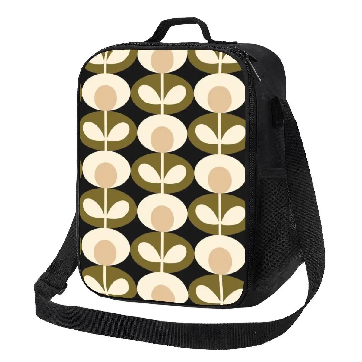 

Багаторазовий ланч-бокс Orla Kiely Abstract Multi Stem для ланчу в стилі середини століття, скандинавський, геометричний, термоізольований для їжі 26.5x20x11.5CM