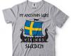 Vikings Ancestors Sweden T-Shirt Viking Roots Graphic Tee Shirt