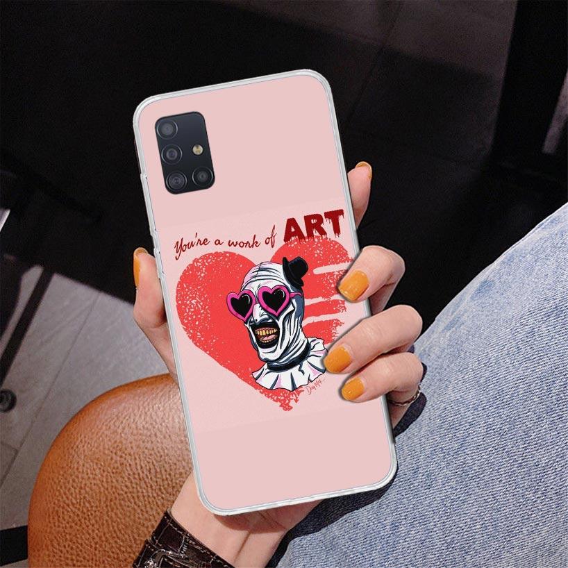 Horrorfilm Terrifier Handyhülle für Samsung Galaxy A52 A32 A22 A12 A51 A31 A50S A30S A20S A10S Note 20 Ultra 10 Plus S10 A72 A