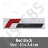 CJOZW1 3D Metal VWR Emblem Badge Racing Line Rear Trunk Decal Tailgate Car Stickers For Golf GTI Sagitar Magotan Arteon Touarwg