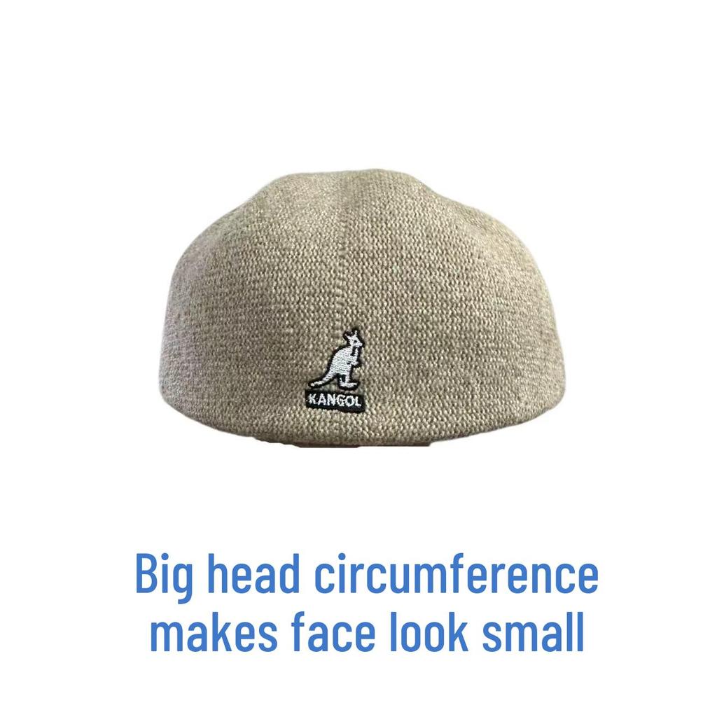 Koreanischer Känguru-Stickerei Woll-Barett - Trendig, Stilvoll, Vielseitig, Niedrige Schiebermütze